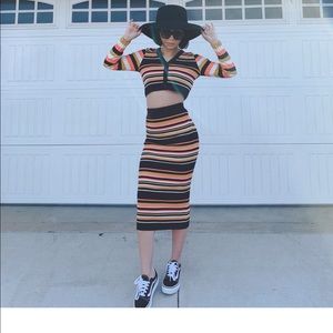 ASOS sweater and skirt matching set